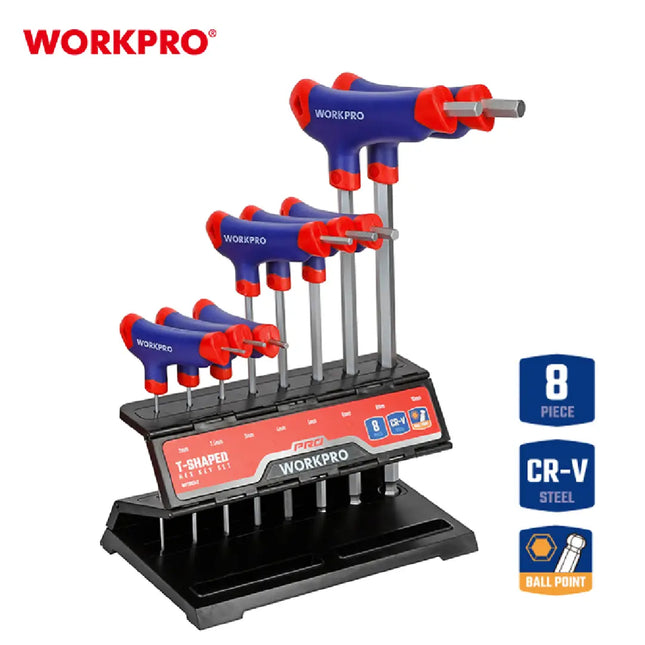 طقم ان كي ي 8 قطع عدة قياسات من وورك برو (WP200542)