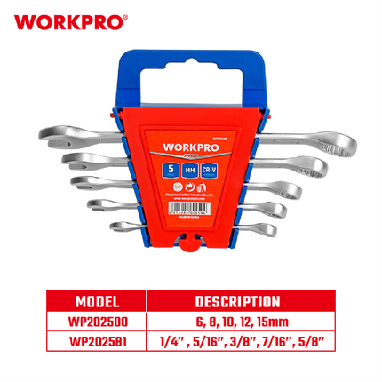 طقم شق رنق 5 قطع من وورك برو (WP202500)