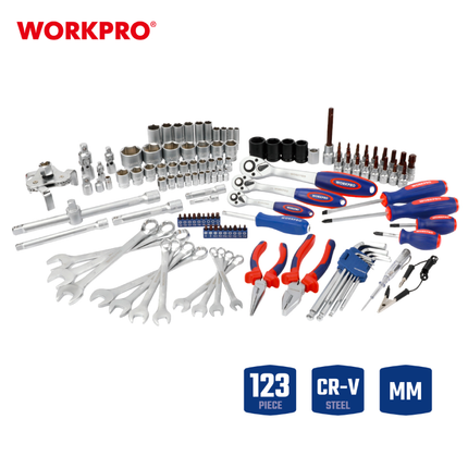 طقم عدو من وورك برو 123 قطعة من وورك برو (WP202533)