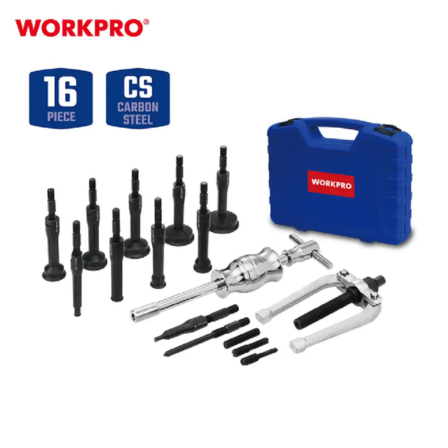 طقم فك بيل 16 قطعة دق لاما من وورك برو (WP204009)