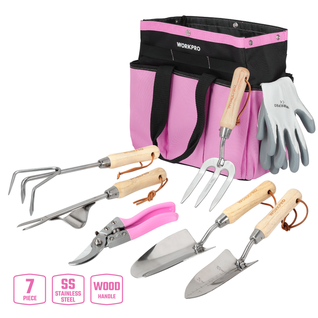 WORKPRO Pink Garden Tool Set (WP206803)