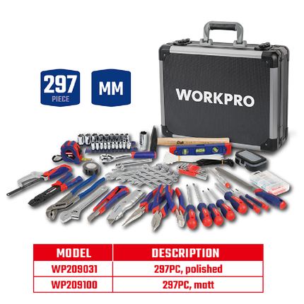 شنطة عدة 297 قطعة من وورك برو (WP209031)