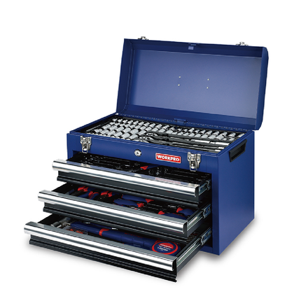 صندوق عدة 408 قطعة 3 ادراج من وورك برو (WP209034)