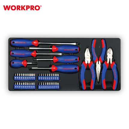 صندوق عدة 408 قطعة 3 ادراج من وورك برو (WP209034)