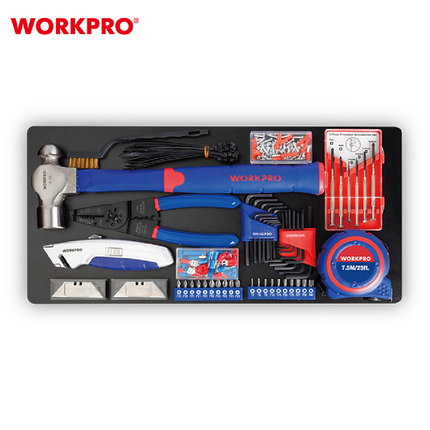 صندوق عدة 408 قطعة 3 ادراج من وورك برو (WP209034)