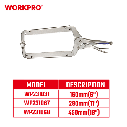 زرادية كبس سي 18 انش مع وسادات دوارة من وورك برو(WP231068)