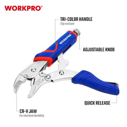 زرادية كبس معزولة 5 انش 130 ملم من وورك برو (WP231072)