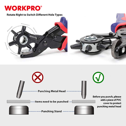 خرامة جلد صناعية من وورك برو (WP231078)