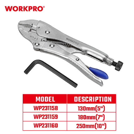 زرادية كبس بروفيشنال 7 انش مستقيم من وورك برو (WP231053)