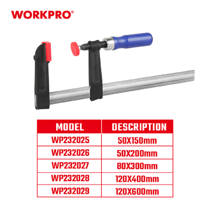 مربط نجاريين حديد 120*600 ملم من وورك برو (WP232029)