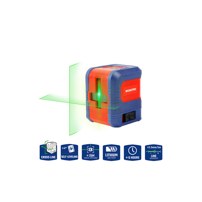 ليفل ليزر خطين متقطعين من وورك برو (WP267007)