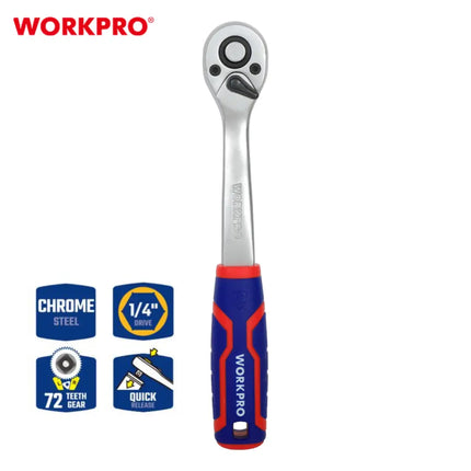 يد طقطيقة 1/4 انش فك سريع 72 سن من وورك برو (WP271010)