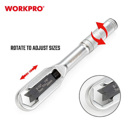 مفتاح براغي متعدد من 7-22ملم من وورك برو ( WP272015 )
