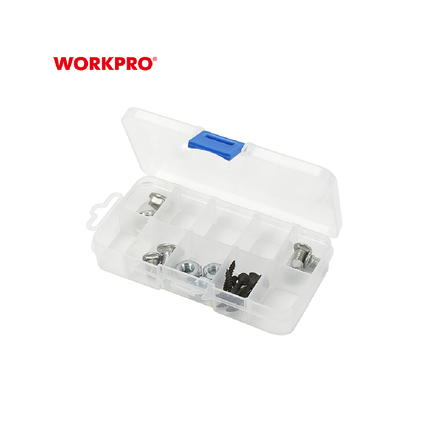 صندوق منظم بلاستيك شفاف 10 فواصل من وورك برو (WP283005)