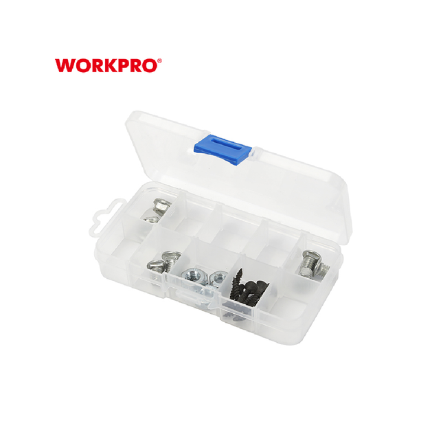WORKPRO 10-Compartment Clear Plastic Organizer Box (WP283005)