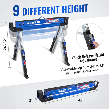 جحش صناعي معدن متعدد الاستخدام من وورك برو (WP289019)