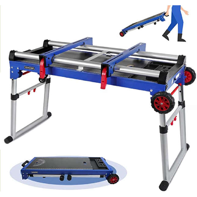 طاولة عمل قابلة للطي متعددة الوظائف 4 في 1 من وورك برو (WP289020)