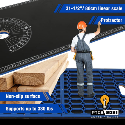 طاولة عمل قابلة للطي متعددة الوظائف 4 في 1 من وورك برو (WP289020)