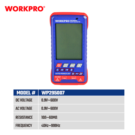 ملتي ميتر ديجتال 600 امبير من وورك برو (WP295007)