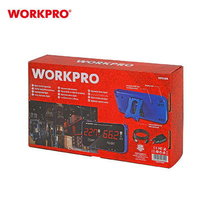 شاشة قياس حرارة مع رطوبة تعليق حجم كبير من وورك برو (WP295010)