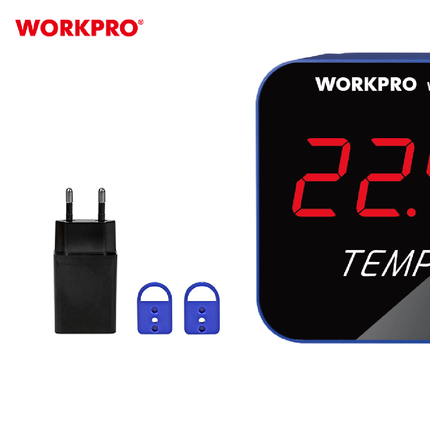 شاشة قياس حرارة مع رطوبة تعليق حجم كبير من وورك برو (WP295010)