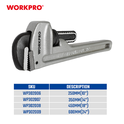 مفتاح مواسير المنيوم 14 نش من وورك برو (WP302007)