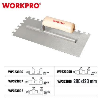 مالج قصارة مشرنف يد خشب 28*13 سم من وورك برو (WP323008)