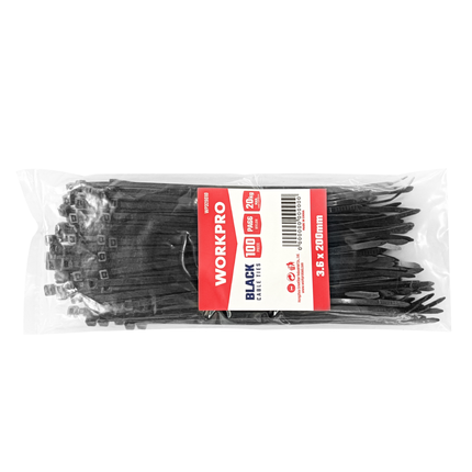 كيبل تاي قياس 200*3.6ملم عدد 100 من وورك برو (WP329010)