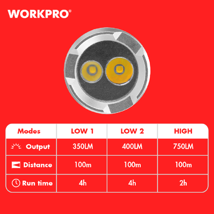 لوكس ليد شحن 750 لومن من وورك برو (WP351010WE)