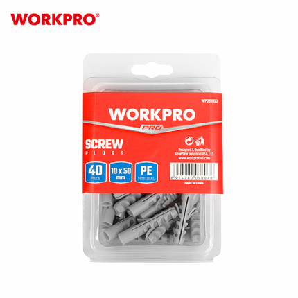 اسافين بلاستيك قياس 40*8 ملم تعبئة 80 من وورك برو (WP361052)