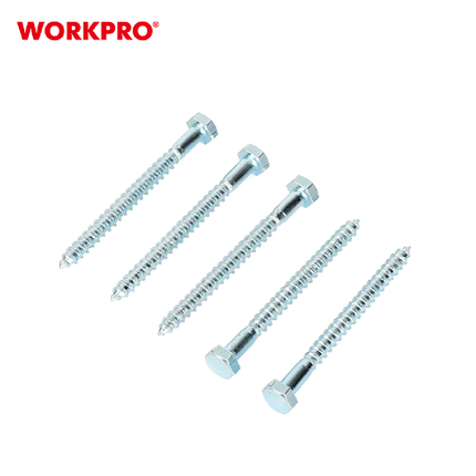 براغي مسدس سن خشابي مع اسافين قياس 6.5*65 ملم عدد 5 من وورك برو ( WP361060 )