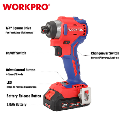 درل شد براغي شحن 220 نيوتن من وورك برو (WP390102)