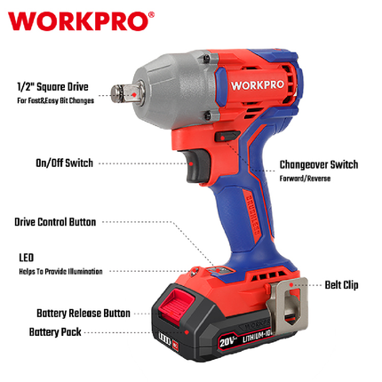 درل بوكسات شحن 400 نيوتن من وورك برو (WP390203)