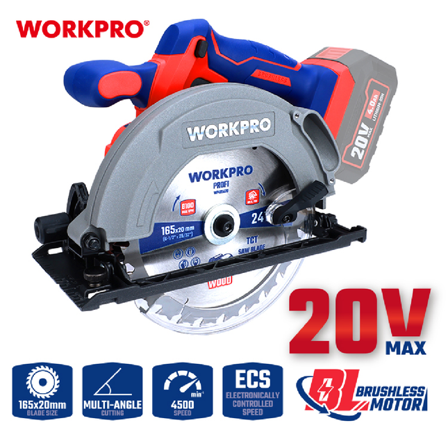 منشار صينية 20 فولت 7 انش من وورك برو (WP391200)