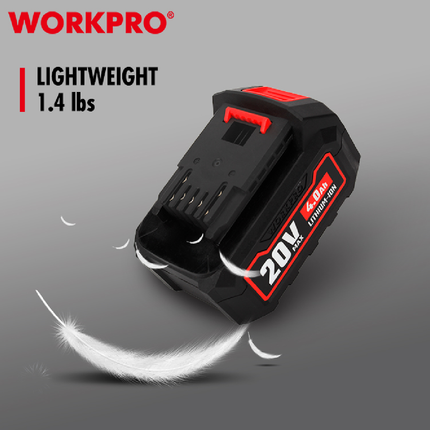 بطارية شحن 20 فولت 4 امبير من وورك برو (WP395002)