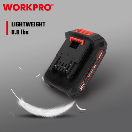 بطارية ليثيوم 20 فولت 2 امبير من وورك برو (WP395003)