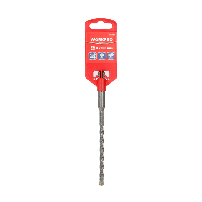 WORKPRO 6*16mm SDS PLUS Four-Cutter Drill Bit (WP401302)