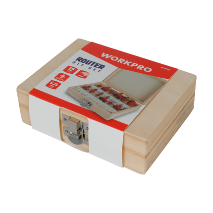 طقم ضربات فرمايكا 12 قطعة 8 ملم من وورك برو (WP402301)