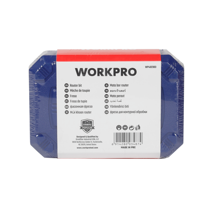 طقم ضربات فرمايكا 15 قطعة 6.35 ملم من وورك برو (WP402303)