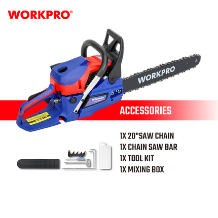 منشار حطب بنزين 20 انش من وورك برو (WP424004)