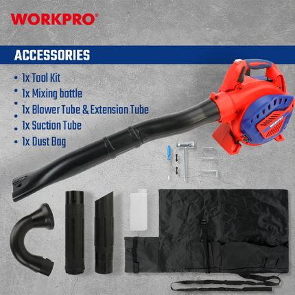 بلور هواء بنزين 750 واط من وورك برو (WP424005)