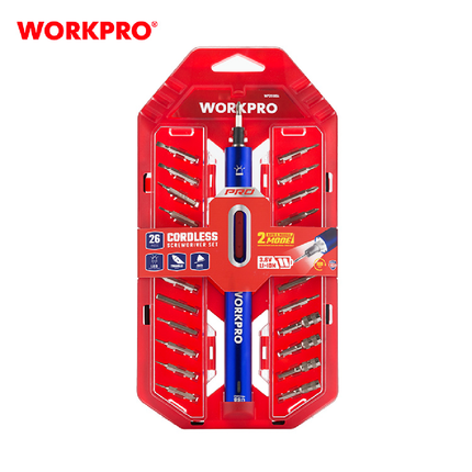 طقم مفك شحن الكترونيات 26 راسية من وورك برو (WP460004)