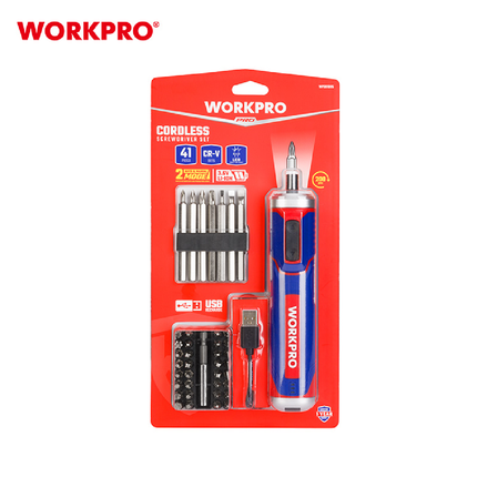 طقم مفك شحن 3.6 فولت من وورك برو (WP460005)