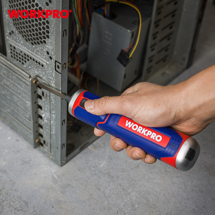 طقم مفك شحن 3.6 فولت من وورك برو (WP460005)