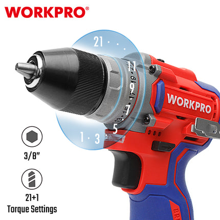 درل براغي شحن برشلس 12 فولت من وورك برو (WP460201)