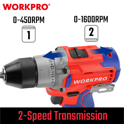 درل براغي شحن برشلس 12 فولت من وورك برو (WP460201)