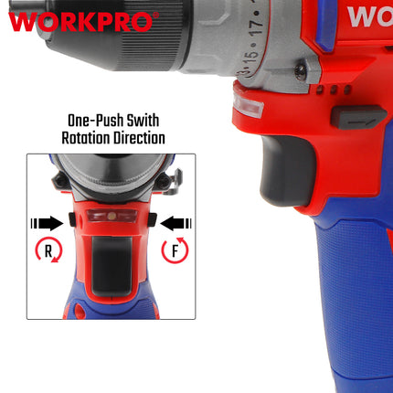 درل براغي شحن برشلس 12 فولت من وورك برو (WP460201)