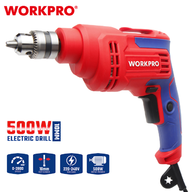 درل كهرباء 500 واط 10 ملم من وورك برو (WP470000)