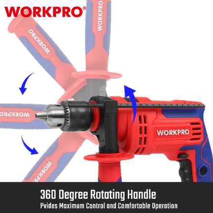 درل حفر كهرباء 710 واط 13 ملم من وورك برو (WP470200)