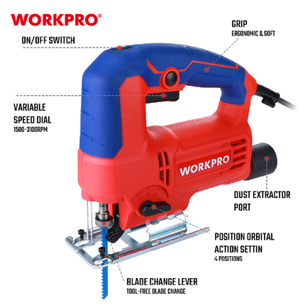 تخريقة خشب 710 واط من وورك برو (WP471000CE)